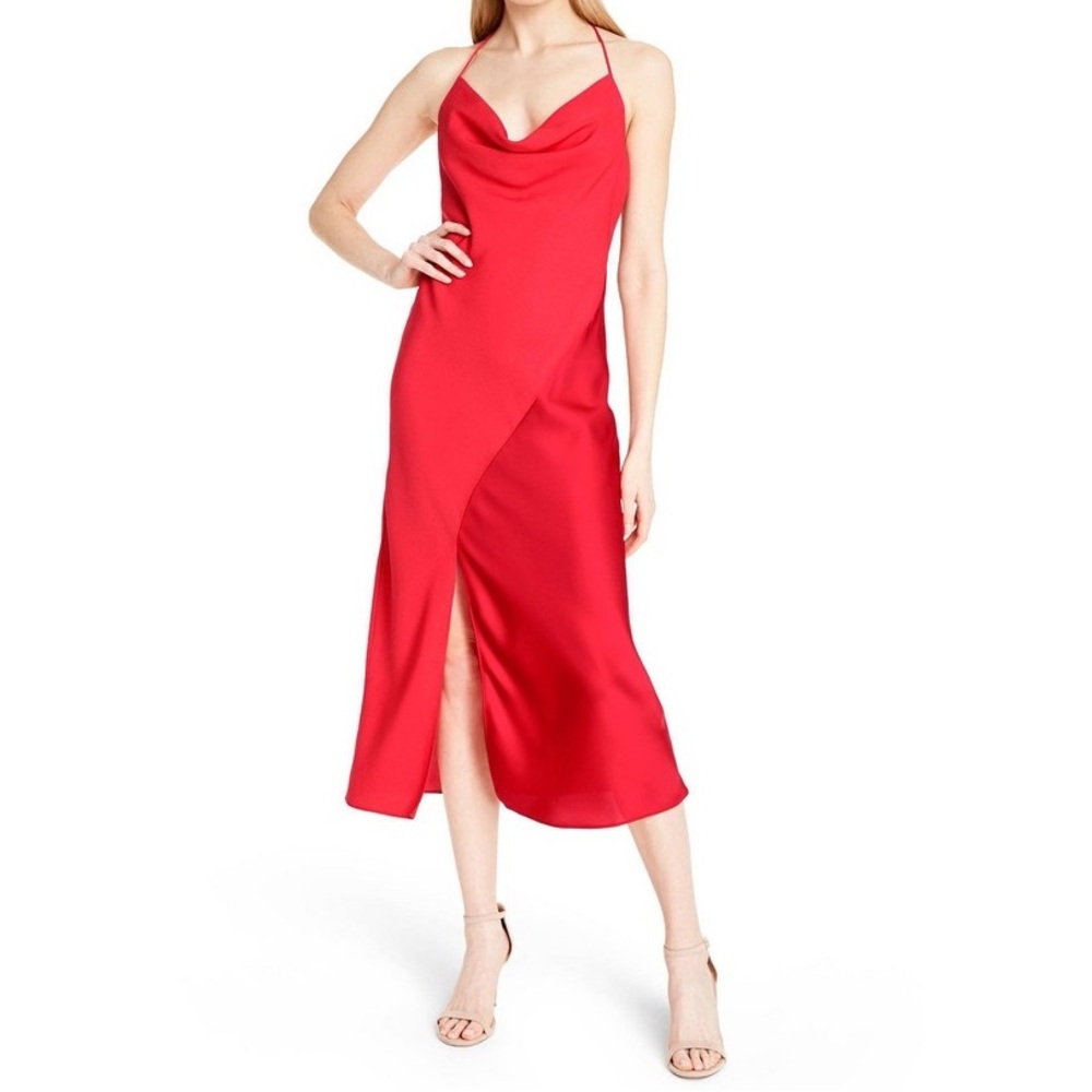Cushnie Red Halter Dress